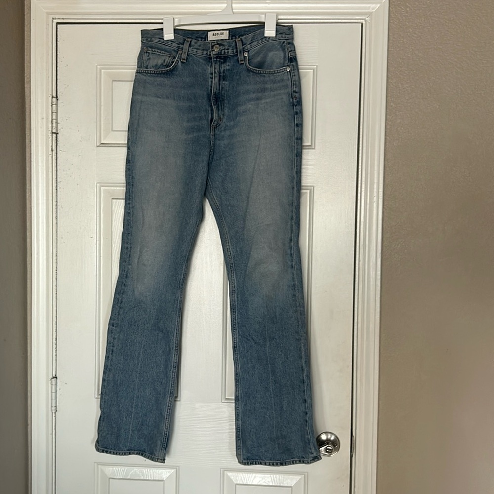 AGOLDE Jeans High Waisted Straight Leg Denim